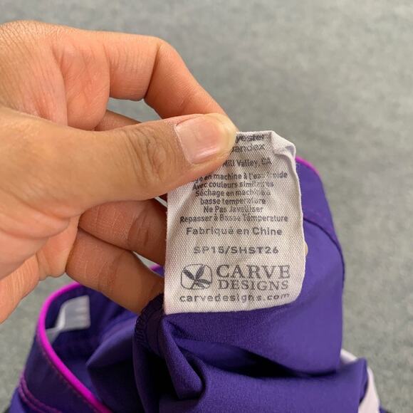 Carve Designs Board Shorts Womens 10 Purple Geranium Drawstring Quick Dry Swim - Picture 7 of 11